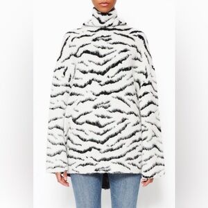 GIVENCHY Zebra Mohair Sweater (Oversized)